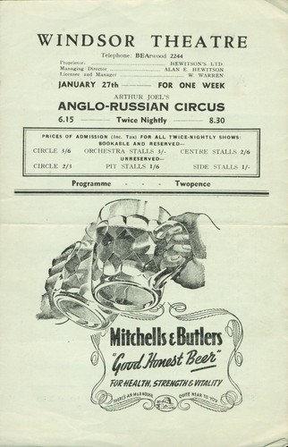 1947 zirkus auf der bühne - 1947,