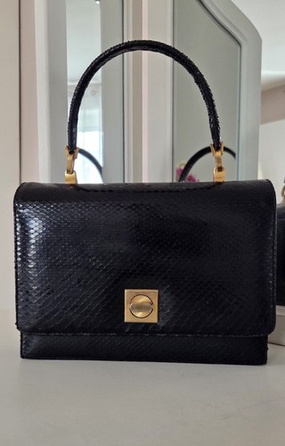 Schicke leder handtasche - leder,