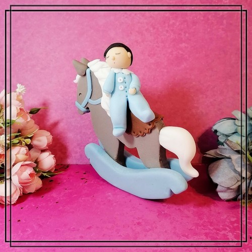 Schaukelpferd aus fondant - schaukelpferd,