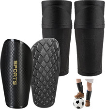 2 Paar Kinder Schienbeinschoner Fußball Herren Stutzen Schutz Verletzungsprophyl