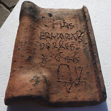 RARITÄT !!! antiker Feierabendziegel BAROCK Dachziegel  ANNO 1648   SELTEN !!