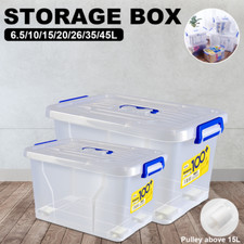 1-6x Aufbewahrungsbox mit Deckel Aufbewahrung Box Ordnungsboxen Küche Stapel