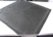 Tischdecke Mitteldecke mit Strasssteinen Tischtuch 80 x 84 cm grau Nicki Stoff