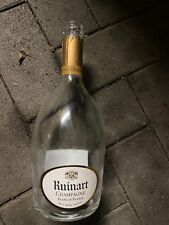 Ruinart Champagne Blanc de blanc Leere Flasche für Design Lampe Deko