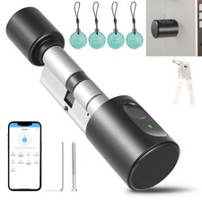 Smart Tür Schließzylinder Fingerabdruck 4 Karten APP Türschloss für 60‑85mm