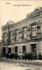 Ak Jelgava Mitau Lettland, Deutsches Soldatenheim I. - 4267198