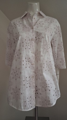 Zara bluse hemd lochstickerei - zara,