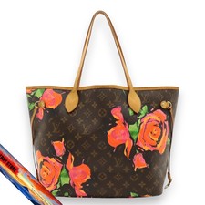 Louis Vuitton Monogram Rose Neverfull MM Tote Schultertasche Steven Sprouse