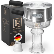 Shisha Kopf Set Phunnel Glas mit Smokebox mit einzigartigem Multi-Ring-Boden