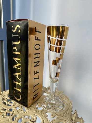 Ritzenhoff champus glas gold - champus,