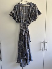 Wickelkleid gemustert kurzarm
