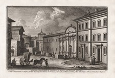 G. Vasi Conservatorio di S. Pasquale Baylon Rome Roma Rom incisione engraving