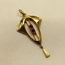 Jugendstil Anhänger 585 Gold