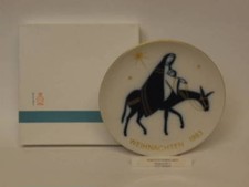 KPM Weihnachtsteller 1983 Auf der Flucht