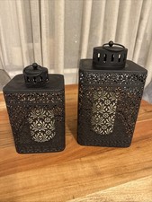 Metall Kerzenhalter 2er Set -