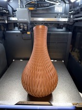 Gedruckte vase braun - 3d-gedruckte, |