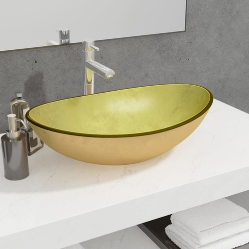 Hartglas oval waschbecken - hartglas,