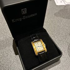Krug Baumen Prestige Swiss Made Damenuhr Nagelneu Boxed Und Papiere