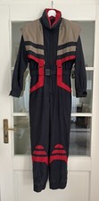 Toller Bogner Skioverall Damen Gr. 38 schwarz/hellbraun/rot/blau - guter Zustand
