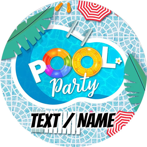 Pool tortenaufleger party - tortenaufleger,
