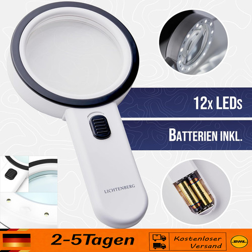 Led lupe leselupe mit - leselupe, licht