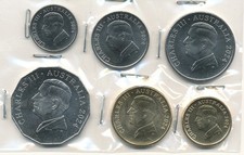 Australia / Australien - 5+10+20+50 Cents + 1 + 2 Dollars 2024 UNC - KMS Satz