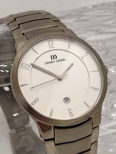 DANISH DESIGN HERRENUHR HAU VINTAGE UHR Titanium Saphir Titan LÄUFT TOP ZUSTAND