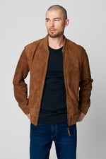 Braune Bomber Lederjacke