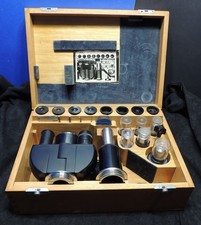 Carl Zeiss Jena Zubehörbox komplett für L / N Stative Holzkasten II