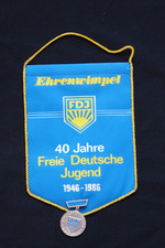 Ddr wimpel ehrenwimpel 40 - ddr/wimpel/ehrenwimpel, "40