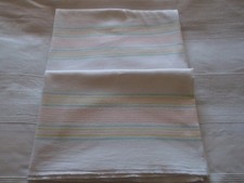 Bettlaken DDR gerauht mit bunter Kante Baumwolle 210/140 cm