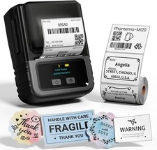 Phomemo M102 Etikettendrucker Bluetooth, Barcode Drucker Beschriftungsgerät