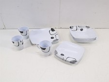 Brunner Enigma Melamin-Geschirr-Set Essgeschirr Teller Schüssel 14tlg.