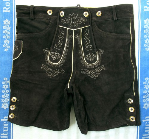 Bestickte dunkelbraune - bestickte,