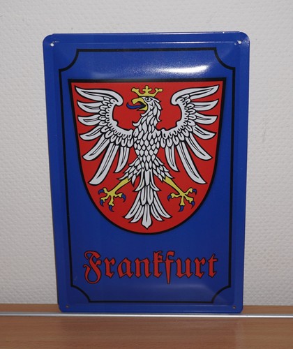 Blechschild frankfurt mit - frankfurt,