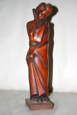 Japan Geisha Mädchen Figur 32cm Achatit asiatisch Statue Frauenfigur H. Schirmer