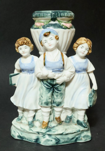 Alte porzellanfigur vase figur - vase,