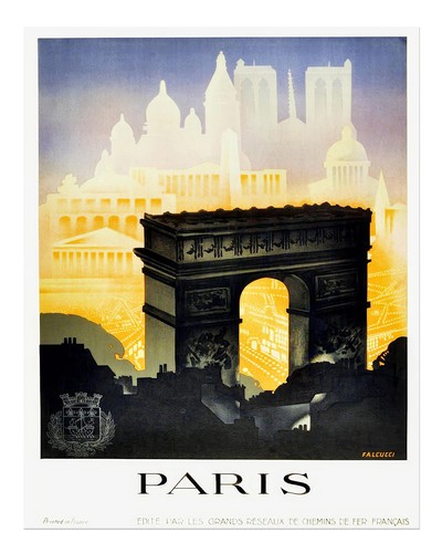 Vintage paris wandkunst - paris,