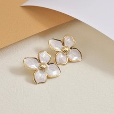 Damen Blumen Ohrringe
