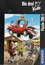 KOSMOS Puzzle Die drei ??? Kids Auf dem Schrottplatz 200 Teile,Fragezeichen, rar