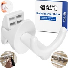 Schraubhaken Set für Rundheizkörper Bad Heizkörperhaken für bis 30 mm Rohrdicken