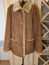 FABIANI Damen Polarskin Jacke Winter Kunstfell Jacke Gr 46