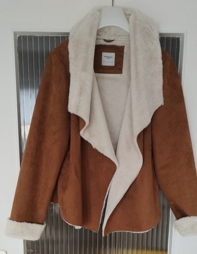 Wildlederimitat bikerjacke - wildlederimitat,