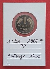 1 DM 1967 F  PP  Topzustand
