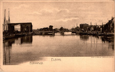 AK GRUSS AUS WESTPREUSSEN ELBING AM ELBINGFLUSS UM 1910