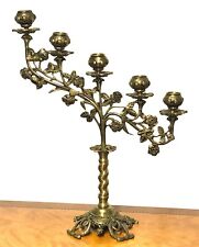 Wunderschöne Antik Messing  Kerzenleuchter, Kandelaber 5 Flammig