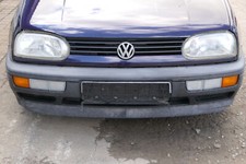VW Golf 3 Grill Kühlergrill VW Zeichen Logo Grillleiste Leiste blau LC5L