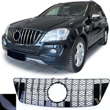 Sport Kühlergrill Schwarz Chrom für Mercedes M-Klasse ML W164 2008-2011 