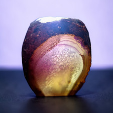 Achat-Geode-Teelichthalter