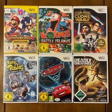 Nintendo Wii Spiele Auswahl Mario & Sonic, Star Wars, Worms, Cars 2, etc.
